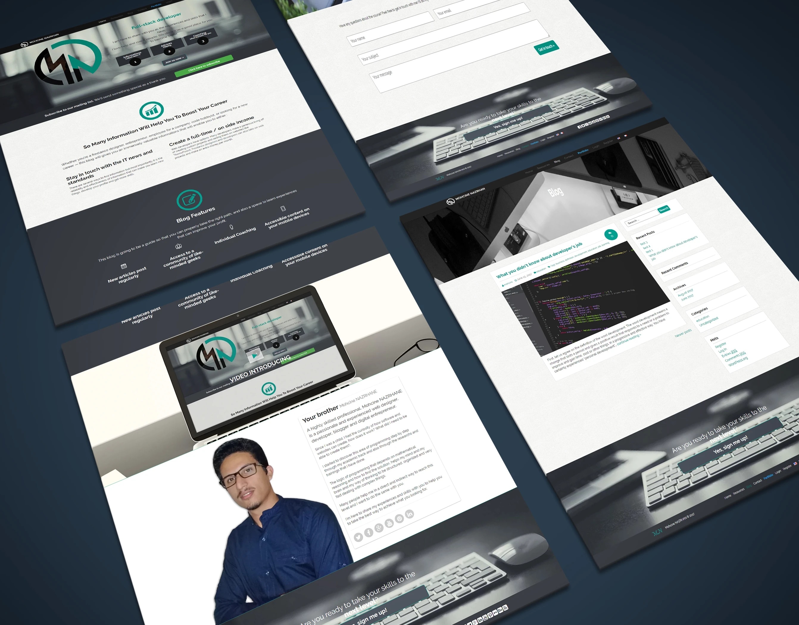 Personal blog — responsive UI
