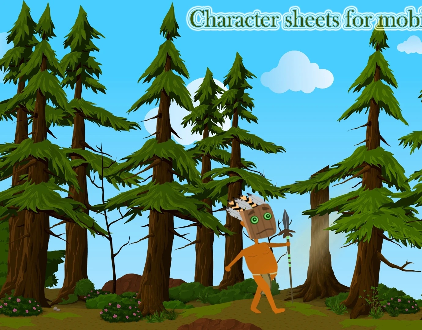 Tribe boss character — mobile game