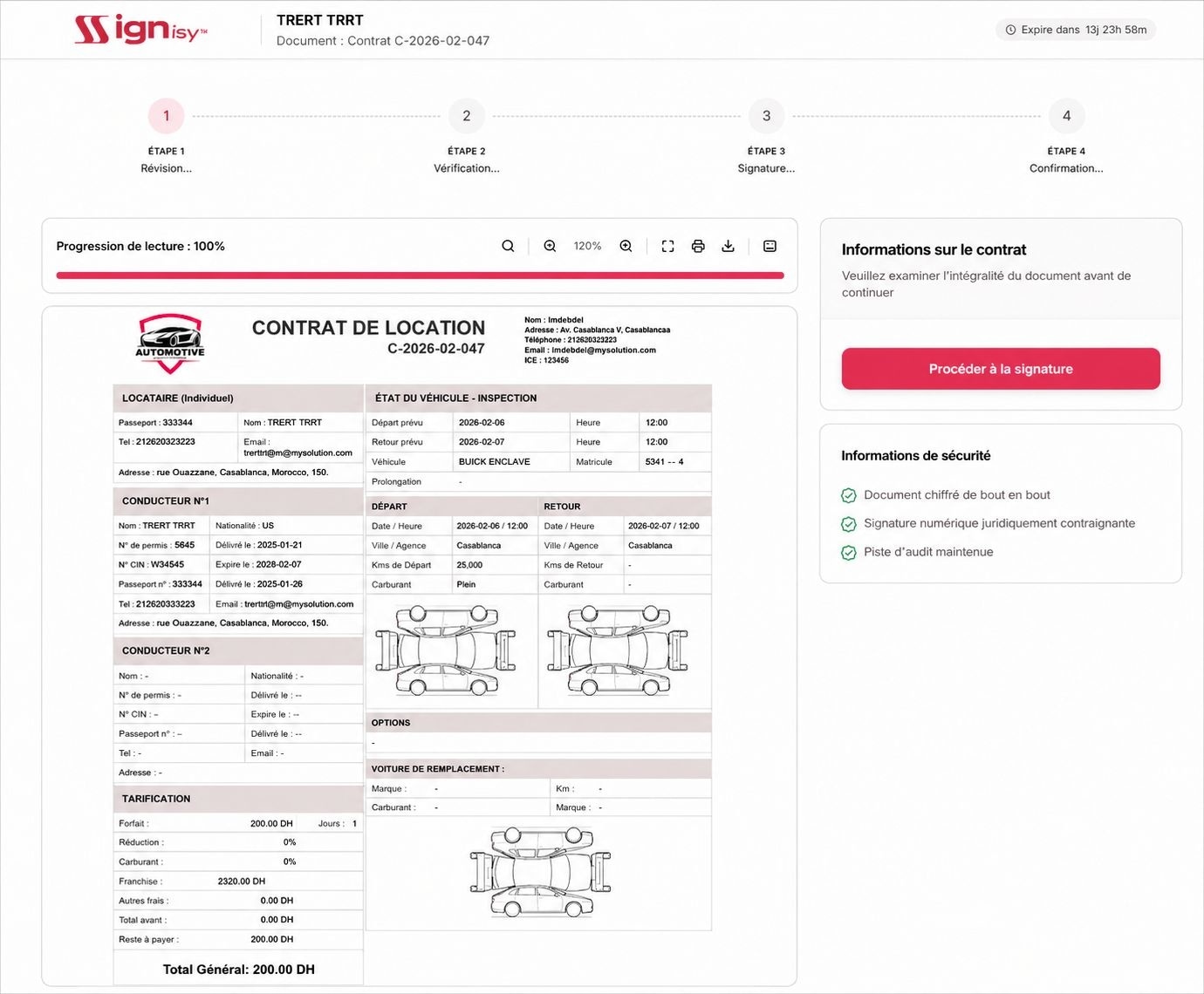 Signisy screenshot
